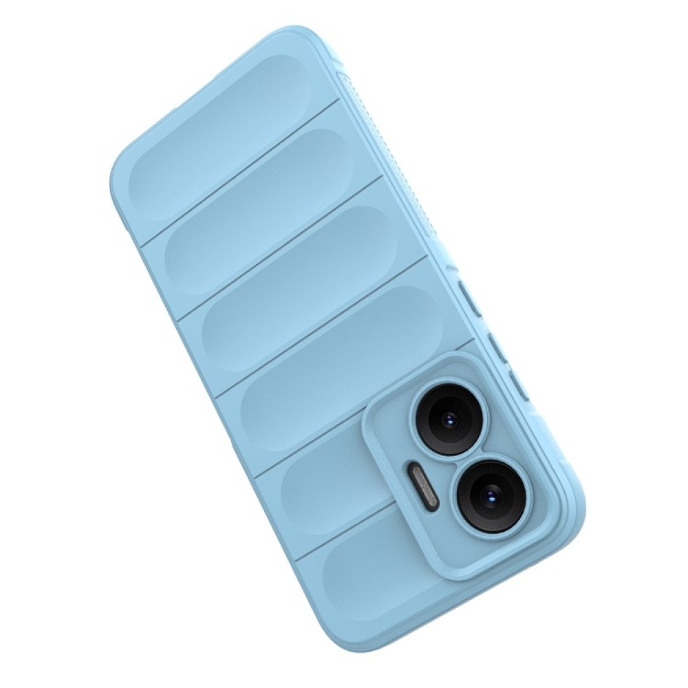 Rugg tartós zselés tok Xiaomi Poco F7 5G - világoskék színben