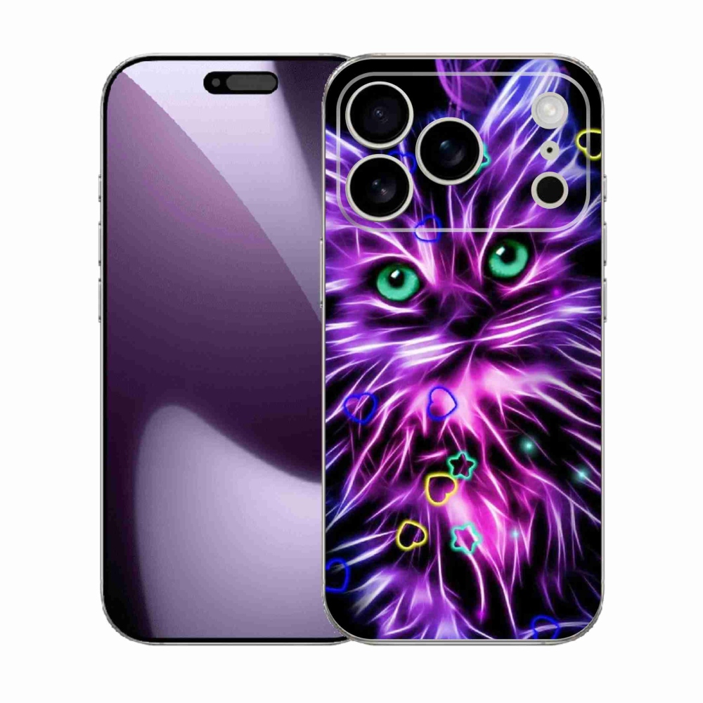 Gél borítás mmCase iPhone 17 Pro készülékhez - absztrakt macska