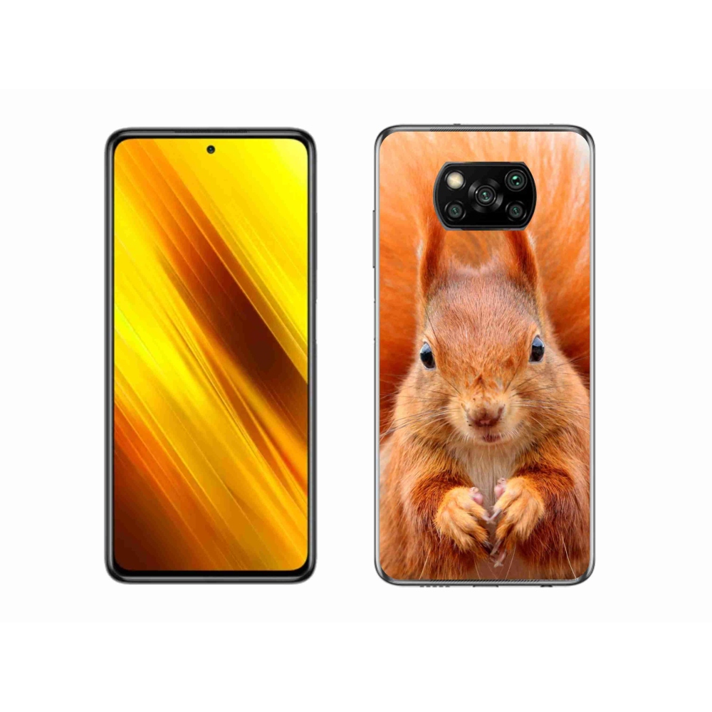 Gél borítás mmCase a Xiaomi Poco X3 Pro készülékhez - mókus