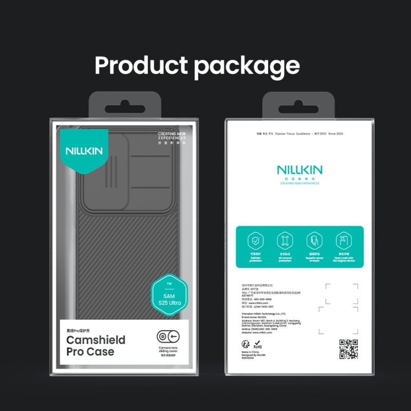 Nillkin CamShield PRO hátlap a Samsung Galaxy S25 Ultra Fekete számára
