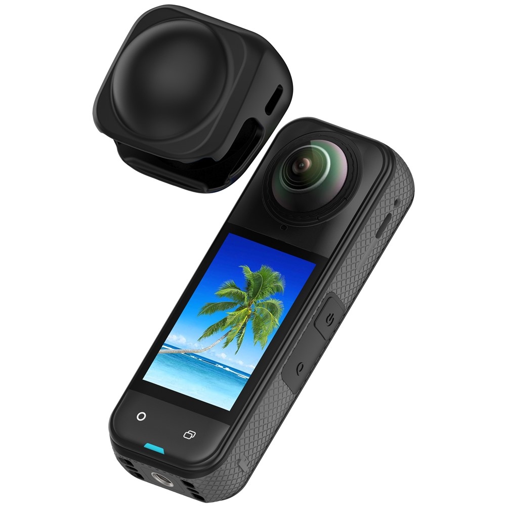 Szilikon lencsevédő Insta360 X5 és X4 készülékekhez - fekete