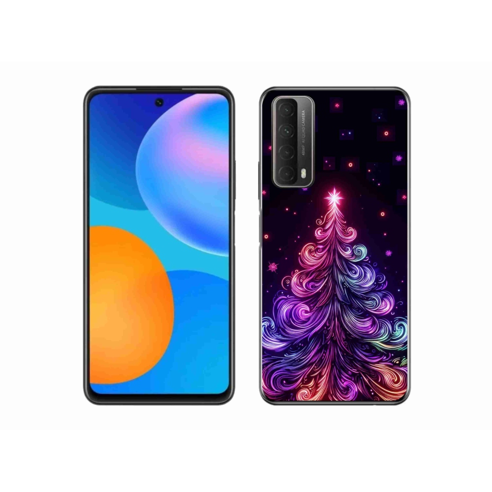 Gél borítás mmCase a Huawei P Smart (2021) - neon karácsonyfa 1