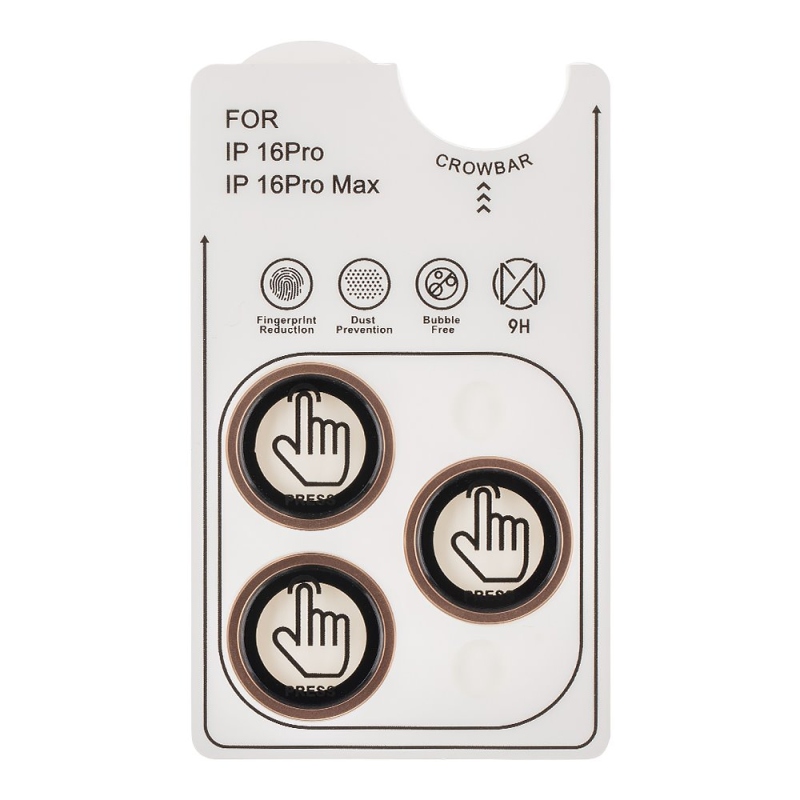 Csomagolás:ME lencsevédő Apple iPhone 16 Pro/16 Pro Max készülékhez Desert Titanium