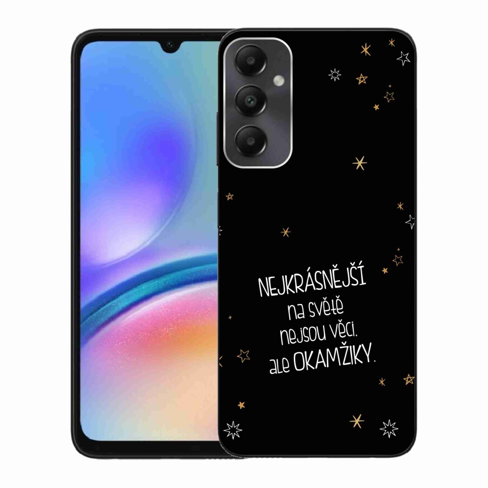 Gél borítás mmCase Samsung Galaxy A05s - idézem 4 fekete háttér