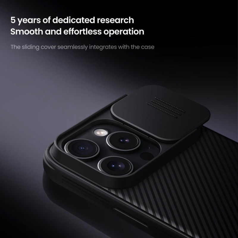 Nillkin CamShield PRO mágneses hátlap Apple iPhone 16 Pro készülékhez Fekete