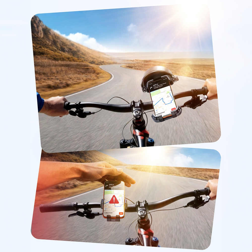 Joyroom JR-ZS528 kerékpártartó napellenzővel - fekete