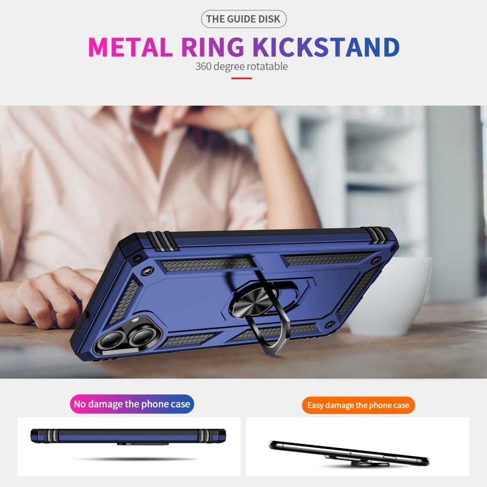 Gyűrűk tartós borítása Samsung Galaxy A06 4G készülékhez - kék