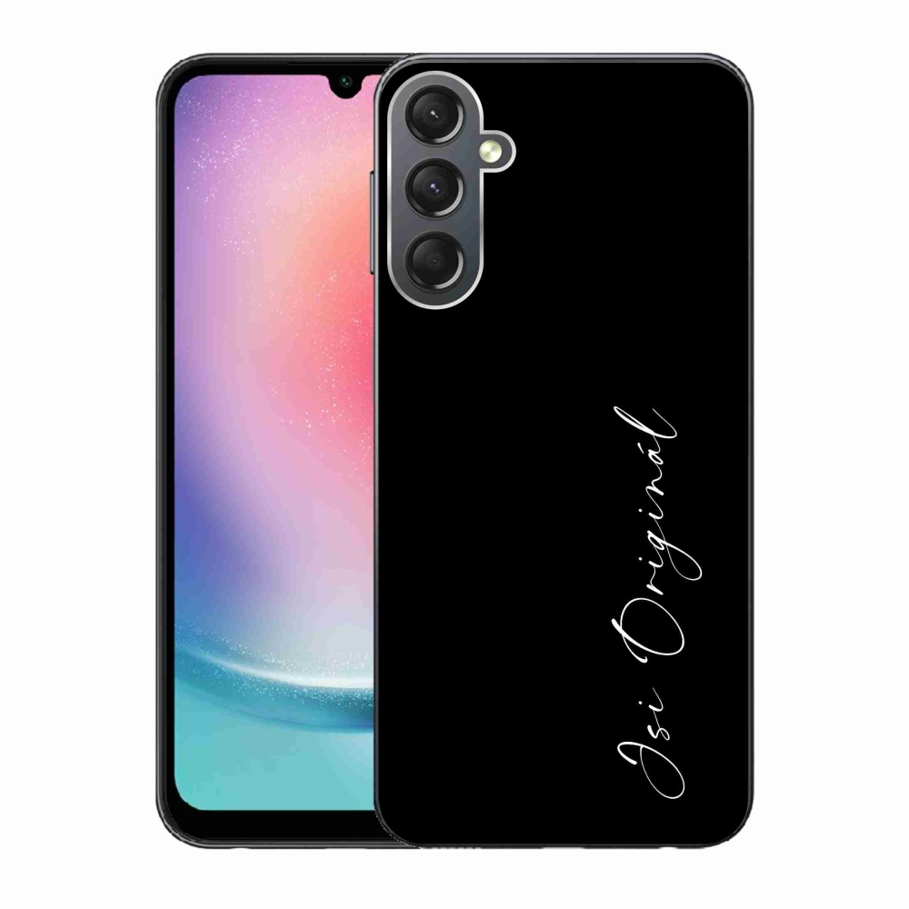 Gél borító mmCase Samsung Galaxy A24 - te vagy az eredeti fekete háttér