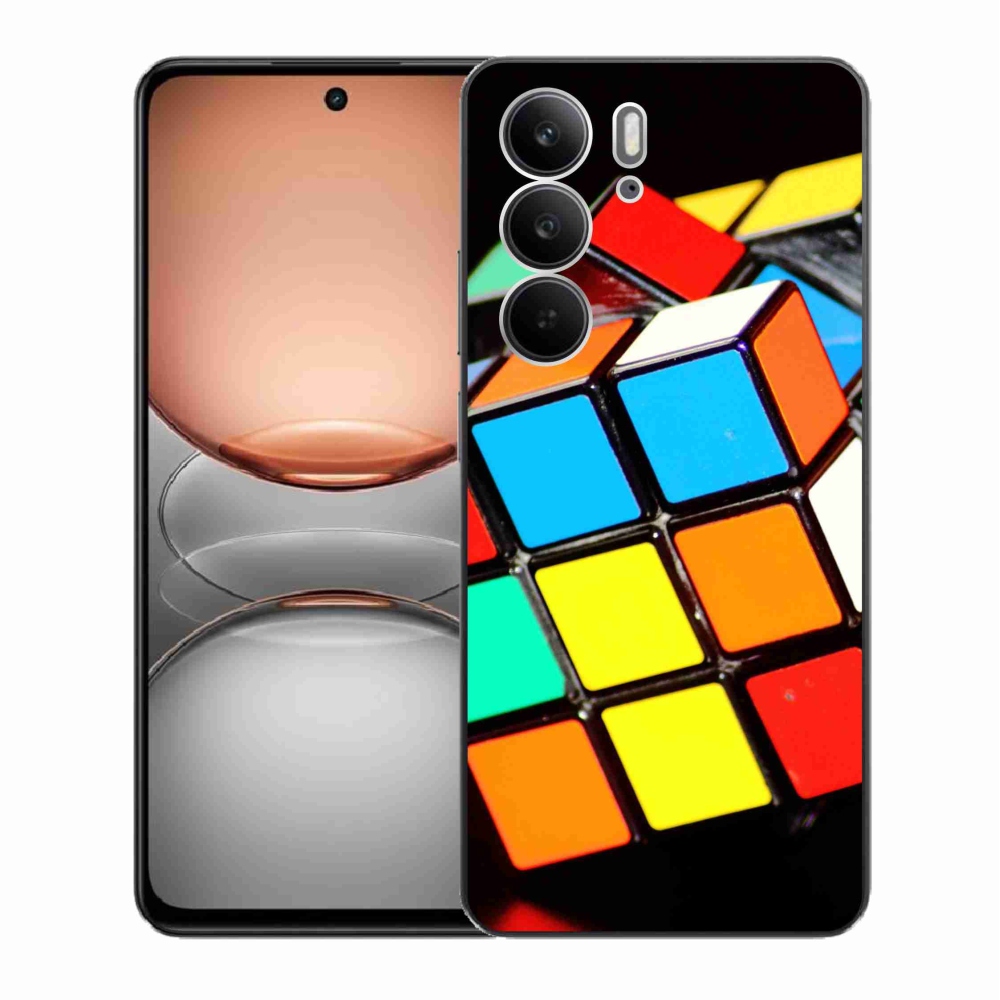 Gél borító mmCase a Realme C75 készülékhez - Rubik-kocka