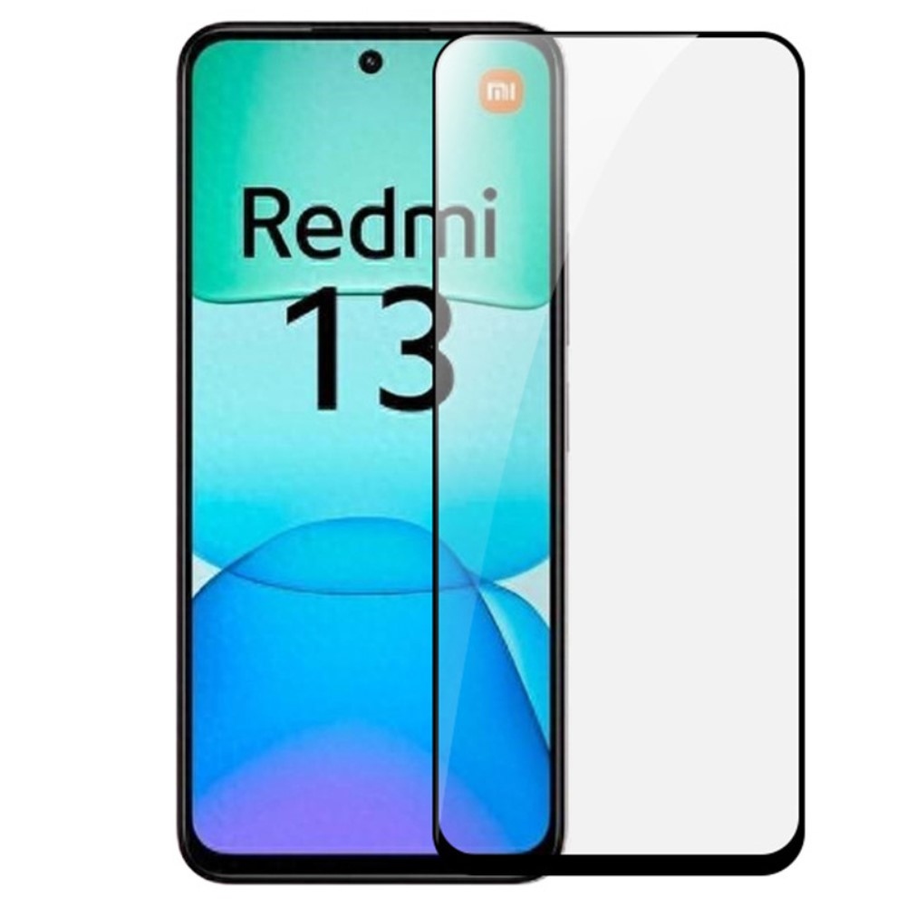 RURI teljes képernyő edzett üveg a Xiaomi Redmi 13 4G/Poco M6 4G-nél