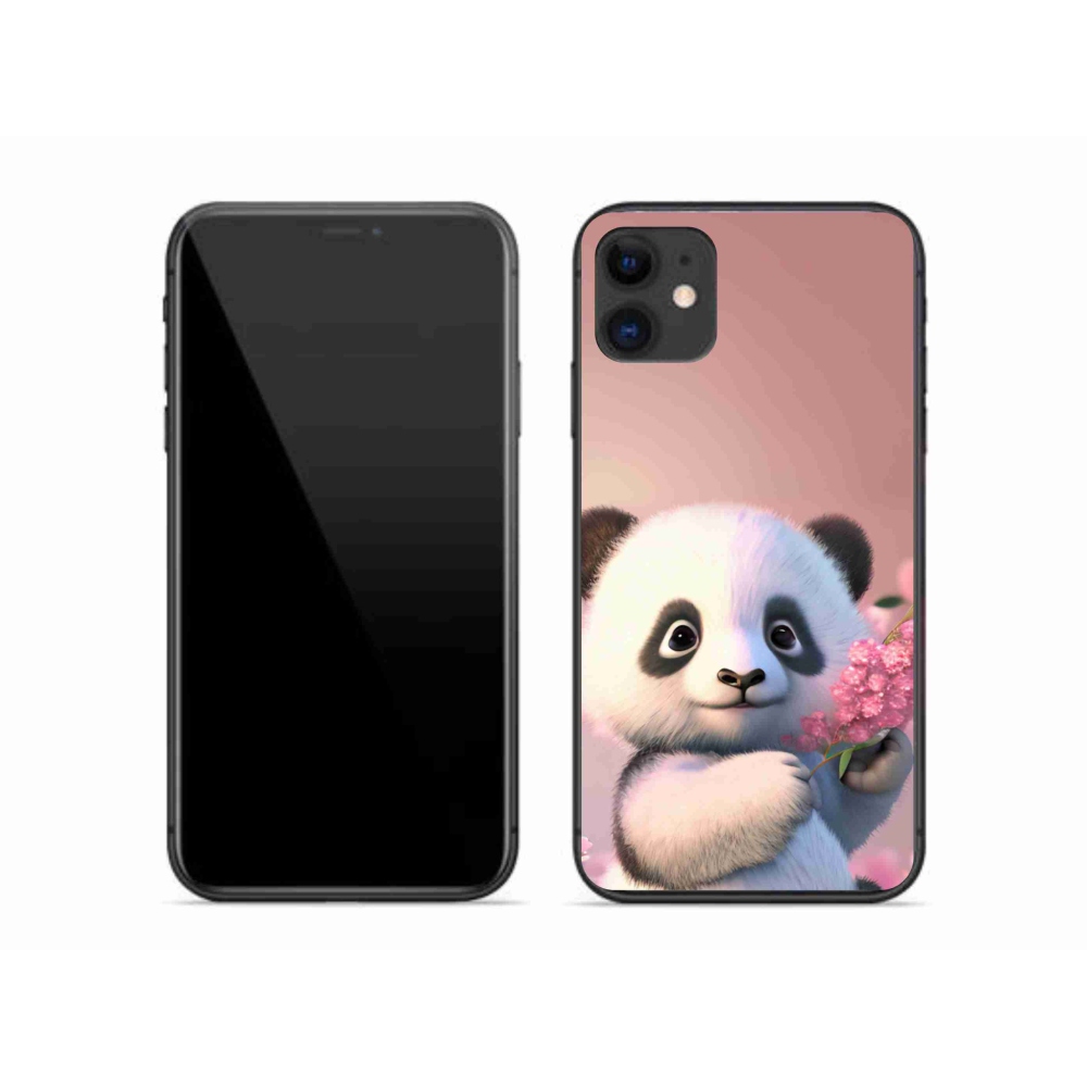 Gél borítás mmCase iPhone 11 készülékhez - aranyos panda