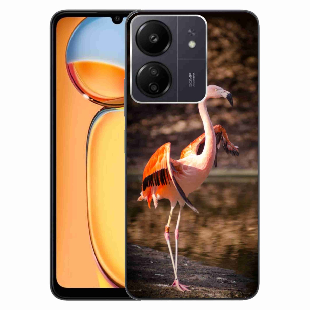 Gél borítás mmCase a Xiaomi Poco C65/Redmi 13C - flamingó 2