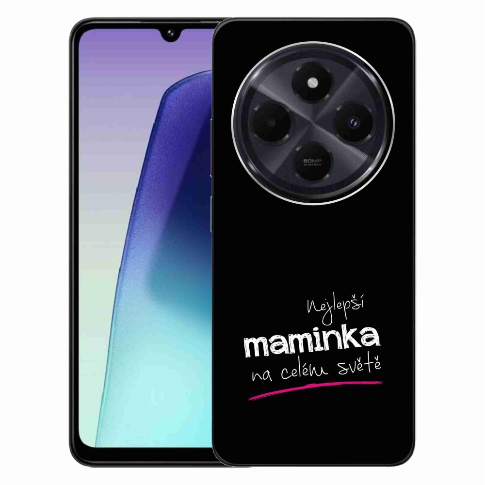 Gél borító mmCase a Xiaomi Redmi 14C/Poco C75-hez - legjobb anya 4 fekete háttérrel