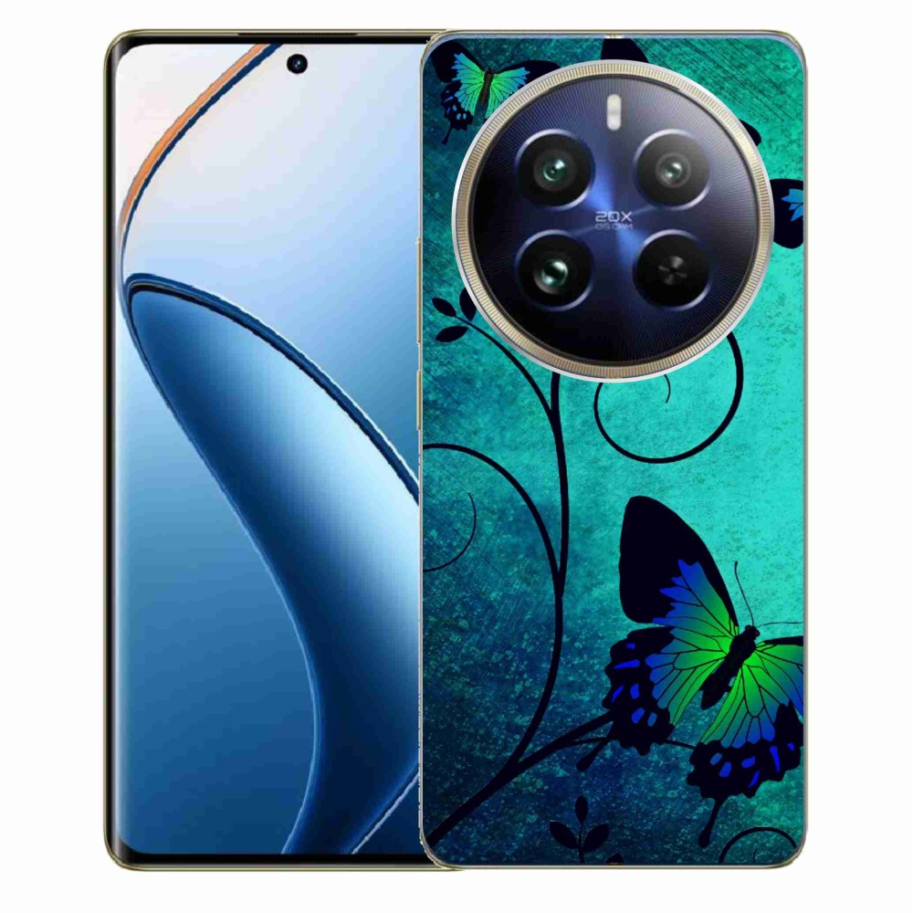 Gél borítás mmCase a Realme 12 Pro 5G/12 Pro+ 5G számára - színes pillangók