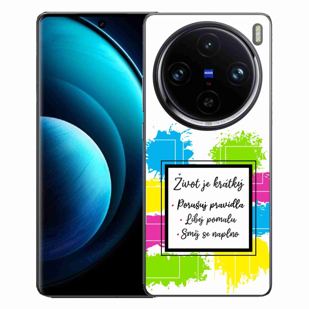 Gel Cover mmCase Vivo X100 Pro 5G - Idézet 5 fehér háttér