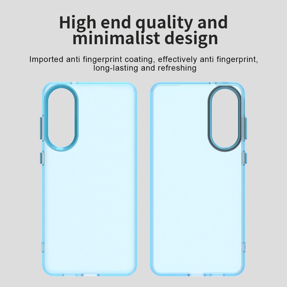 Candys matt zselés tok Samsung Galaxy S25 Edge készülékhez - világoskék