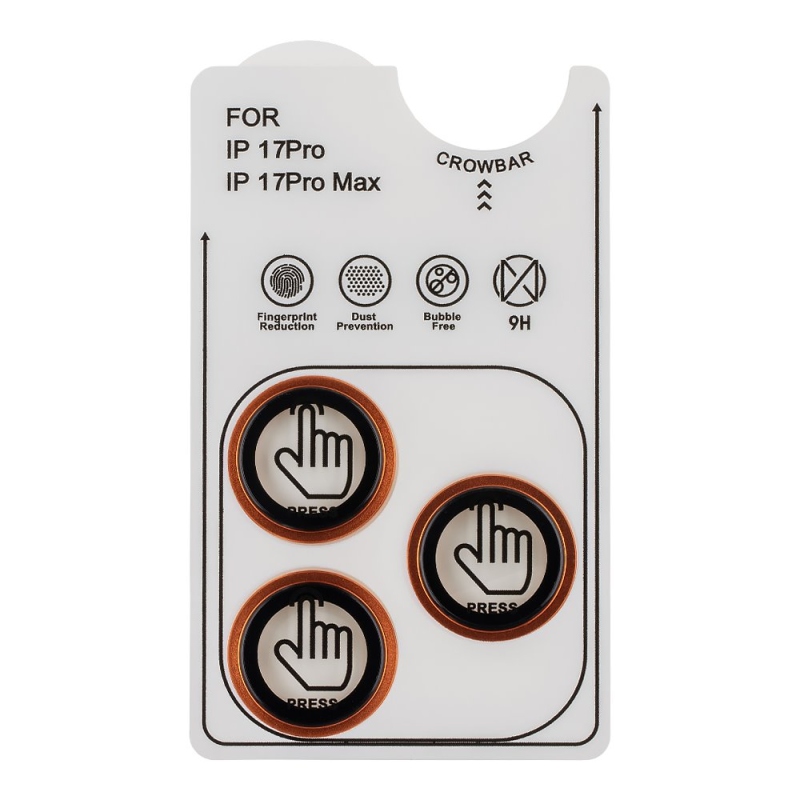 CSOMAG:ME objektívvédő Apple iPhone 17 Pro/17 Pro Max narancssárga színű iPhone 17 Pro/17 Pro Max készülékhez