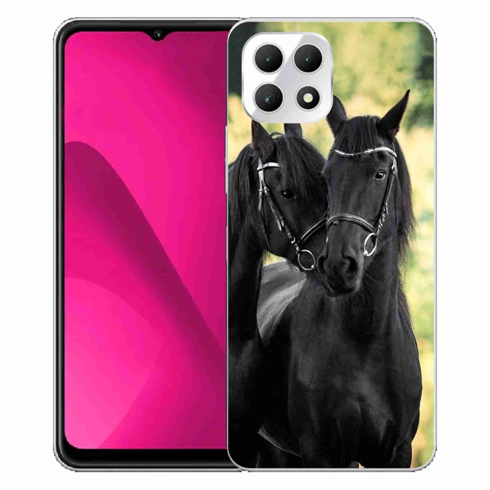 Zselés borítás mmCase a T-Mobile T Phone 2 készülékhez - két fekete ló