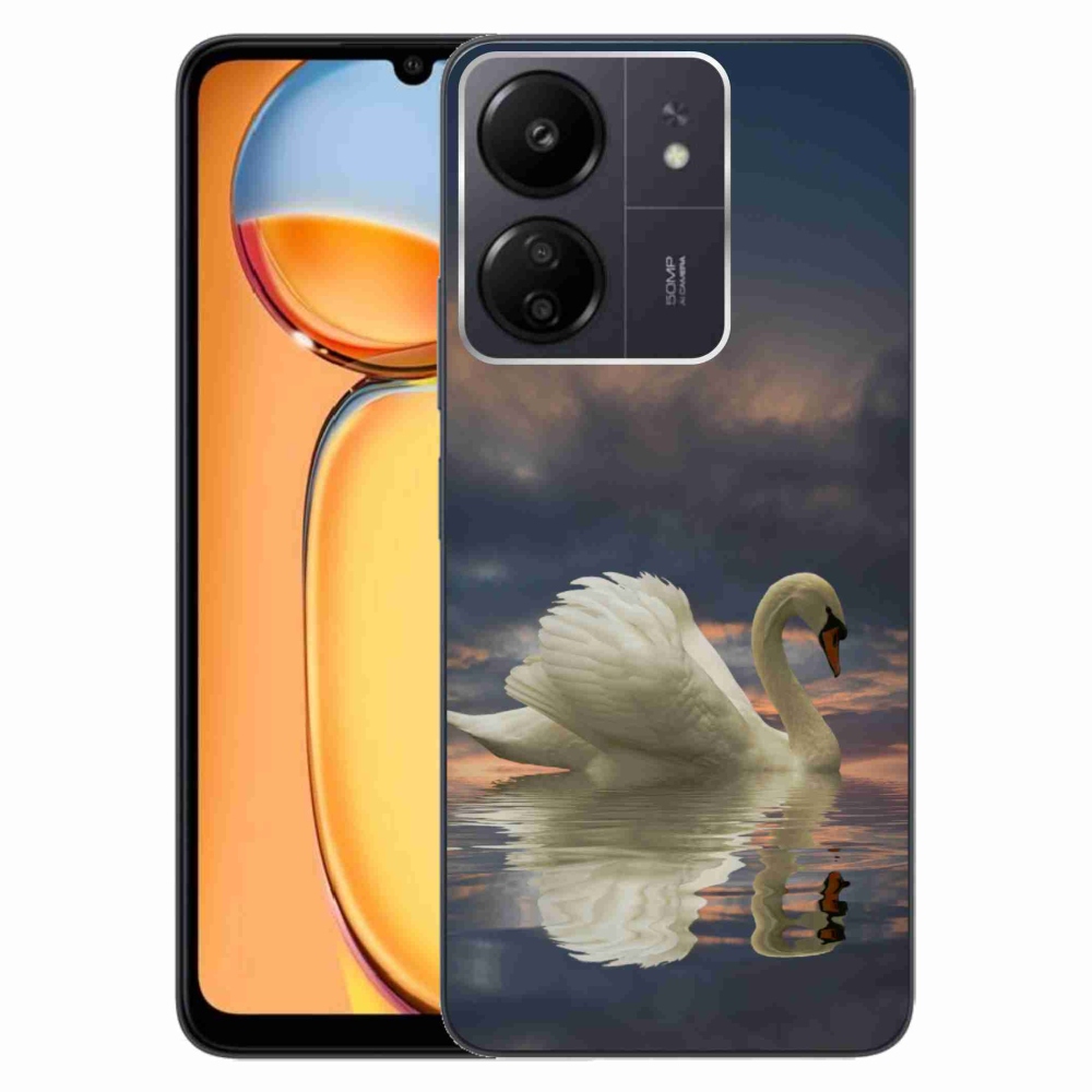 Gél borítás mmCase a Xiaomi Poco C65/Redmi 13C készülékhez - hattyú