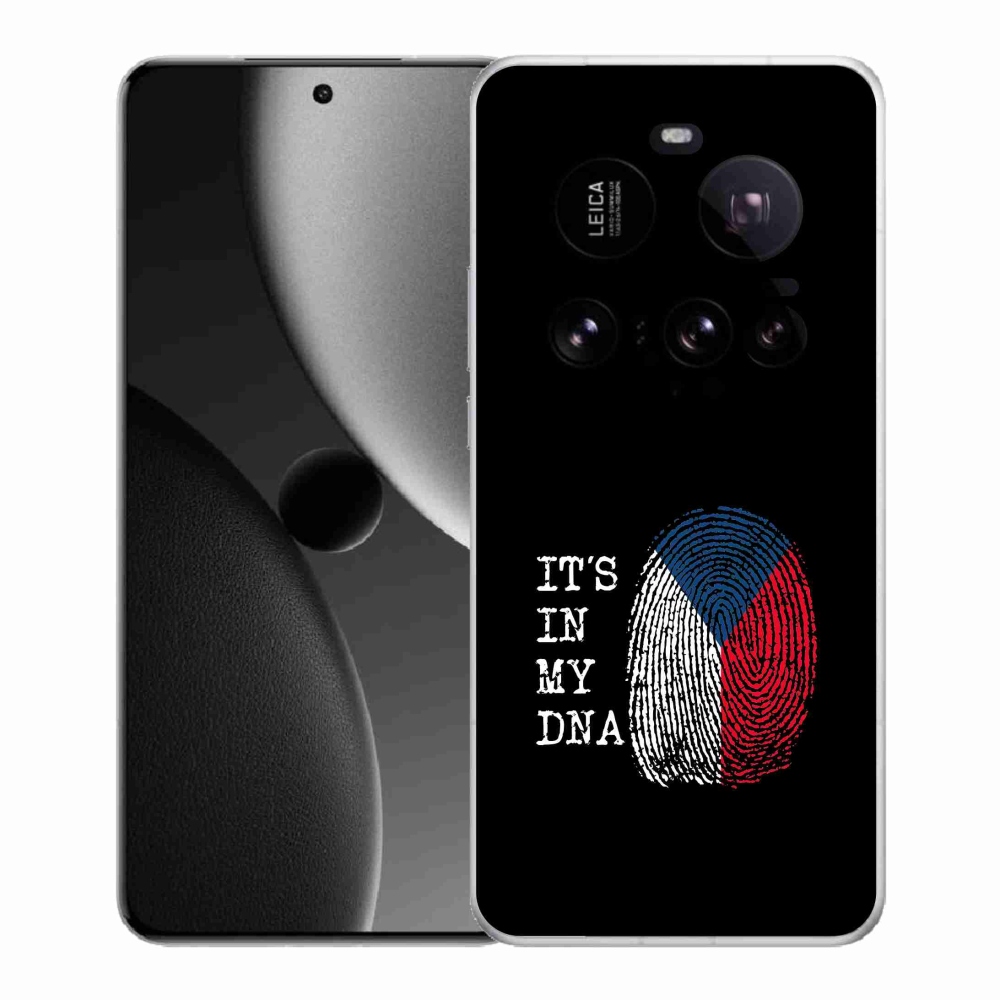 Gél borító mmCase a Xiaomi 15 Ultra - zászló ujjlenyomat fekete háttérrel