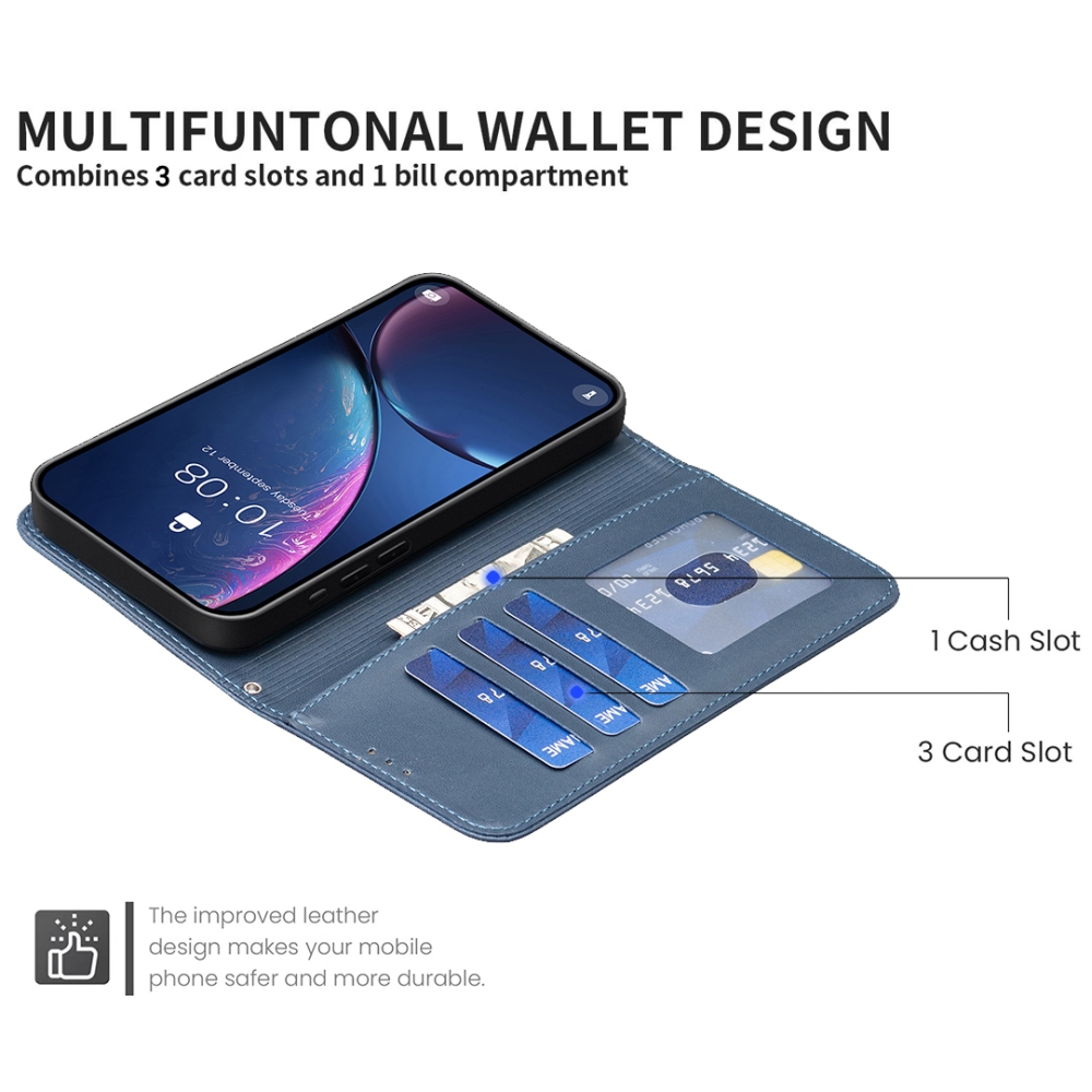 Clover könyvtáska iPhone 17 Air készülékhez - kék