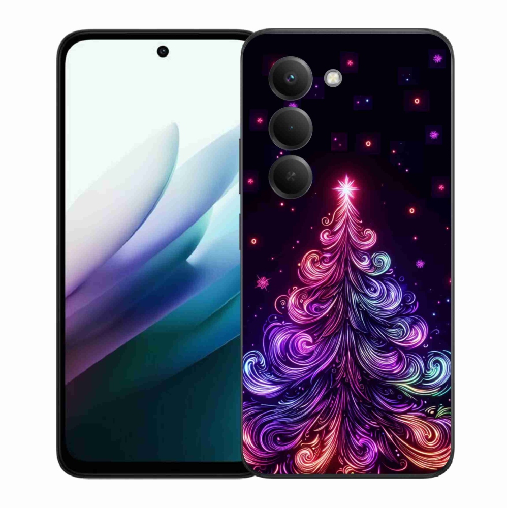 Gél borítás mmCase a Xiaomi Redmi 15 4G/5G (171mm) - neon karácsonyfa 1