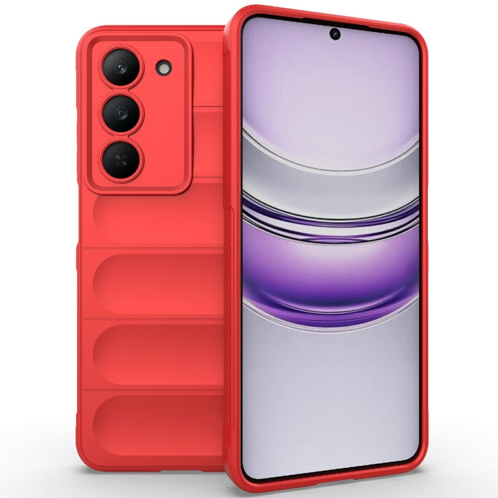 Rugg tartós zselés tok a Realme 14x 5G készülékhez - piros