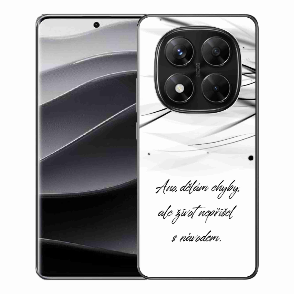 Gél borítás mmCase a Xiaomi Redmi Note 14 Pro 5G/Poco X7 5G számára - idézem fehér háttér