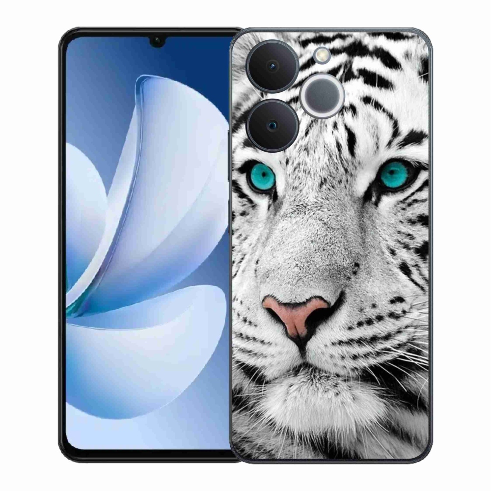 Zselés borítás mmCase a Realme Note 70T készülékhez - fehér tigris