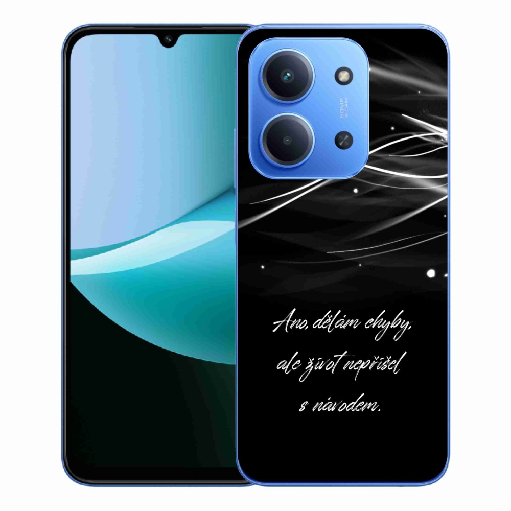 Gél borítás mmCase a Xiaomi Redmi 15C 4G/5G (173mm) - idézem fekete háttérrel