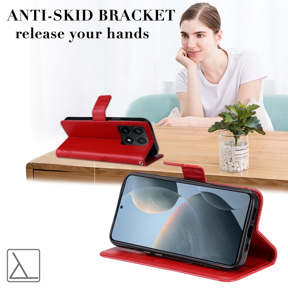 Fák könyve tok Xiaomi 14T - piros