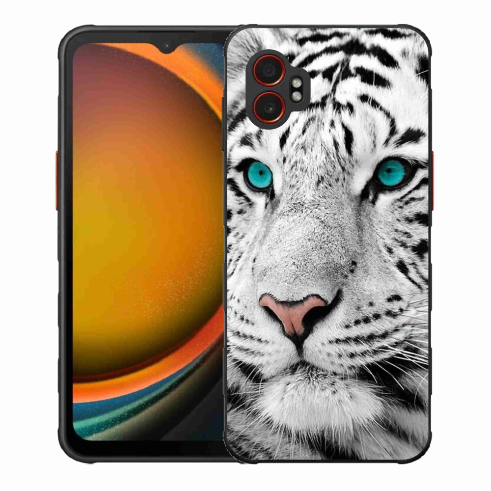 Zselés borítás mmCase Samsung Galaxy Xcover 7 Pro készülékhez - fehér tigris