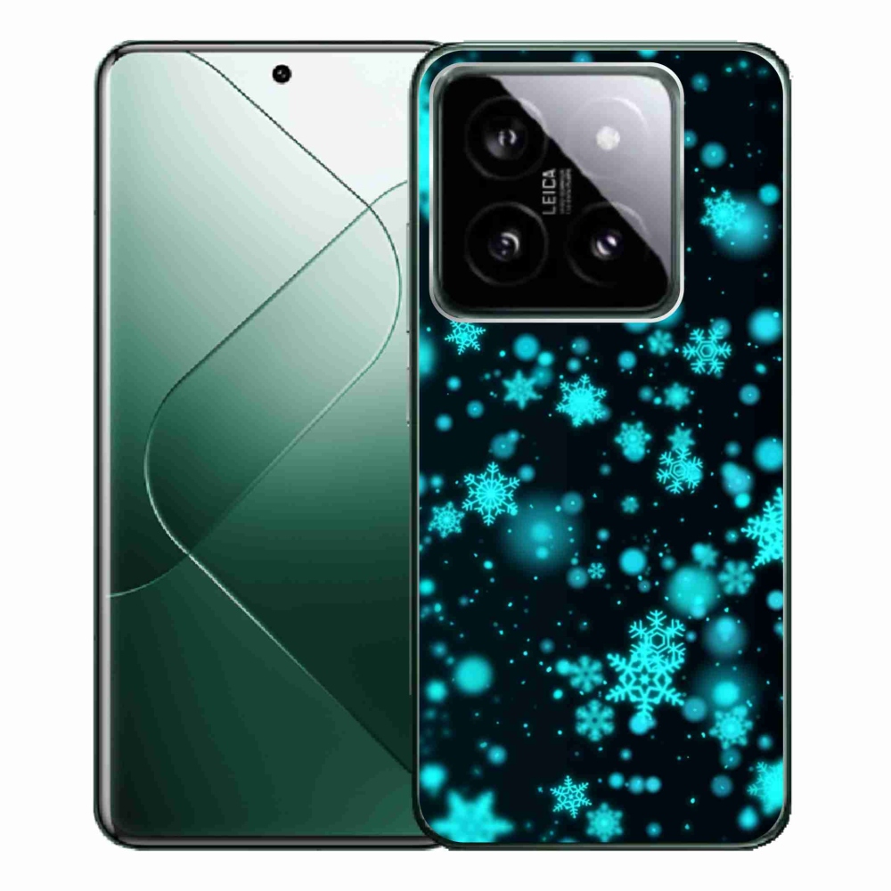 Gél borítás mmCase a Xiaomi 14 Pro-hoz - hópelyhek 1