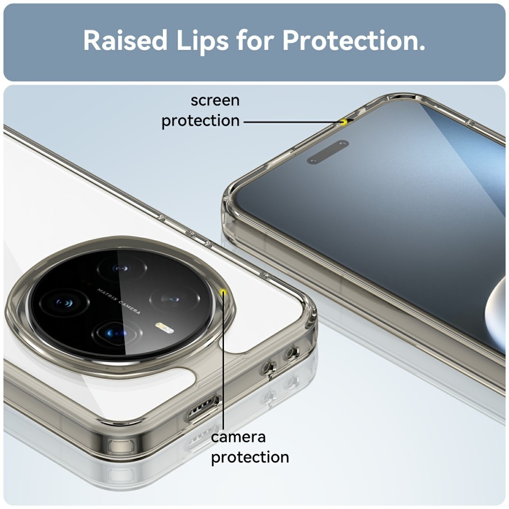 Gél tok kemény hátlappal a Honor Magic 7 Pro 5G készülékhez - szürke