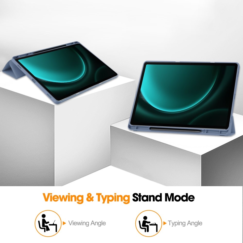 Intelligens záró tok Samsung Galaxy Tab S9 FE+ készülékhez - lila