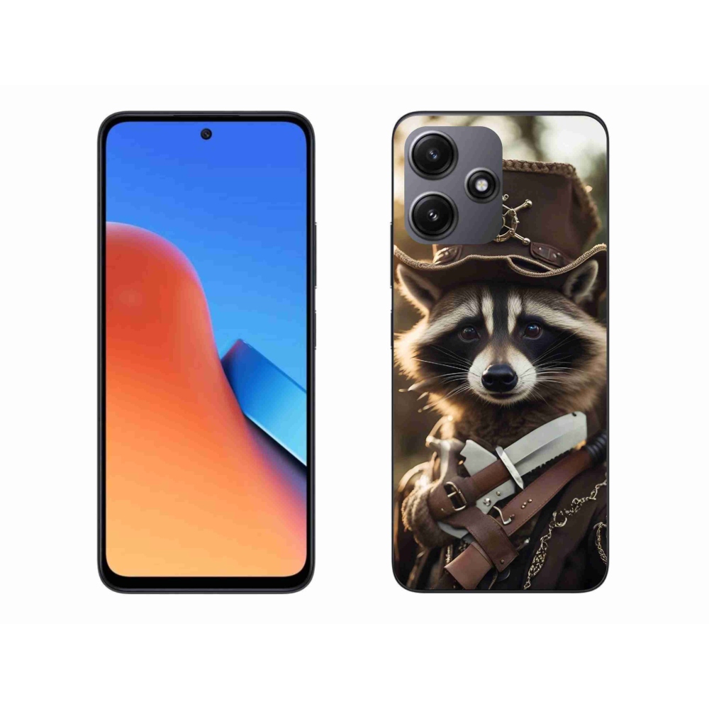 Gél borító mmCase a Xiaomi Redmi 12 5G-hez - mosómedve egyenruhában