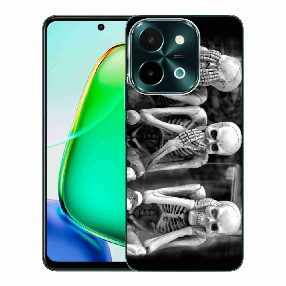 Zselés borítás mmCase a Vivo Y28-hoz - csontvázak