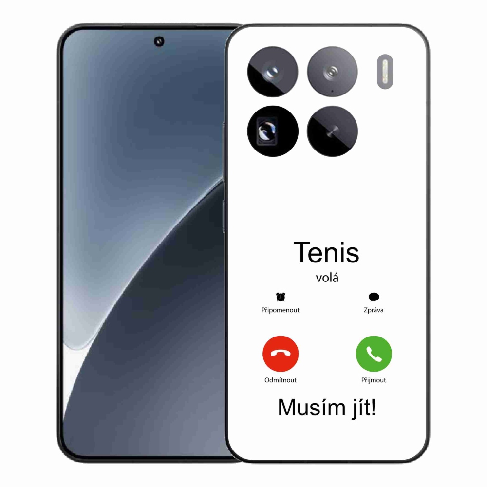 Gél borítás mmCase a Xiaomi 15 Pro - tenisz hívások fehér háttérrel