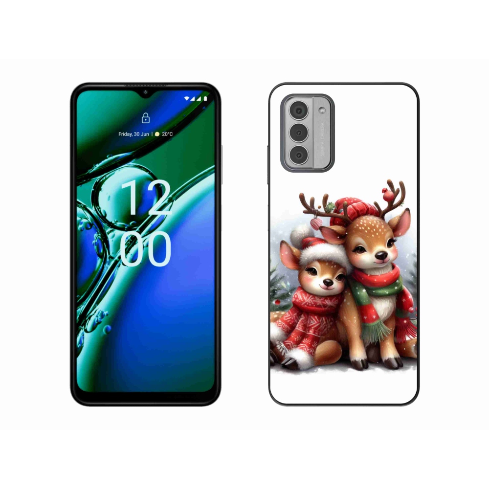 Zselés borítás mmCase a Nokia G42 készülékhez - karácsonyi rénszarvas