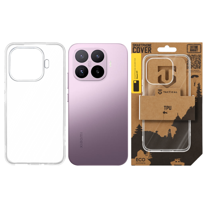 Tactical TPU tok a Xiaomi 17T-hez, átlátszó