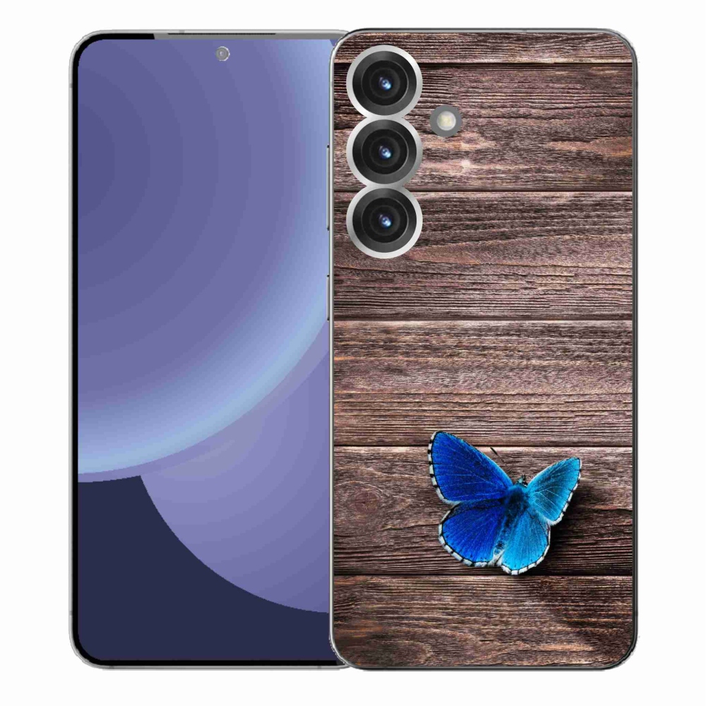 Gél védőhuzat mmCase Samsung Galaxy S25+ - kék pillangó 1