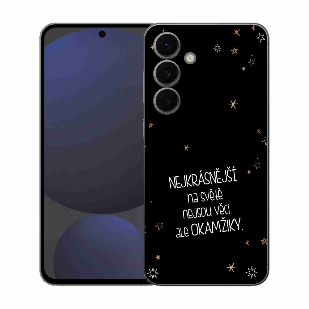 Gél borítás mmCase Samsung Galaxy S25 FE - idézem 4 fekete háttér