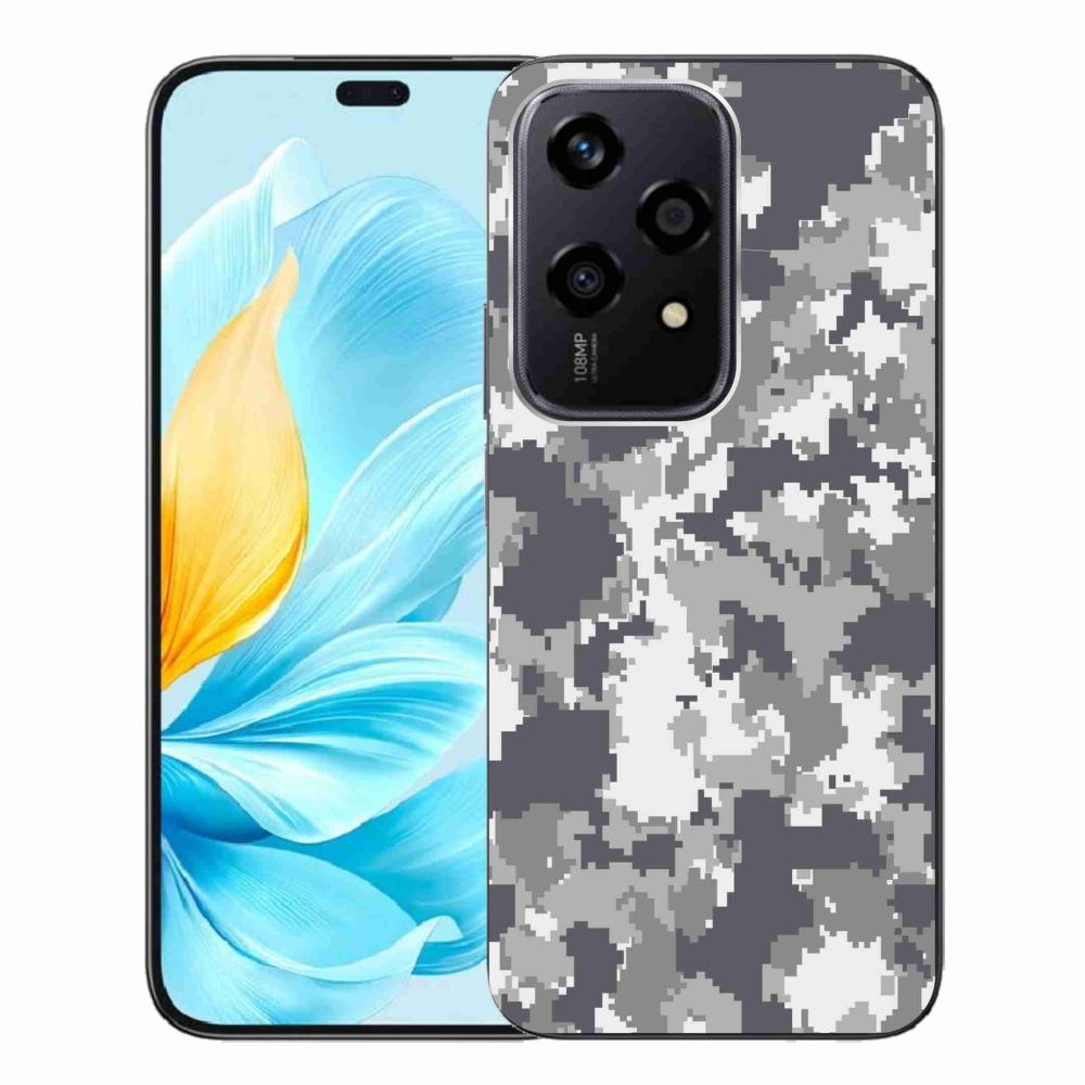 Zselés borítás mmCase a Honor 200 Lite 5G számára - álcázó minta 2