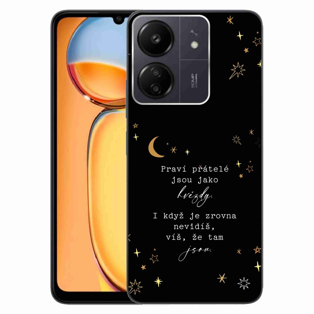 Gél borítás mmCase a Xiaomi Poco C65/Redmi 13C - idézem 6 fekete háttérrel