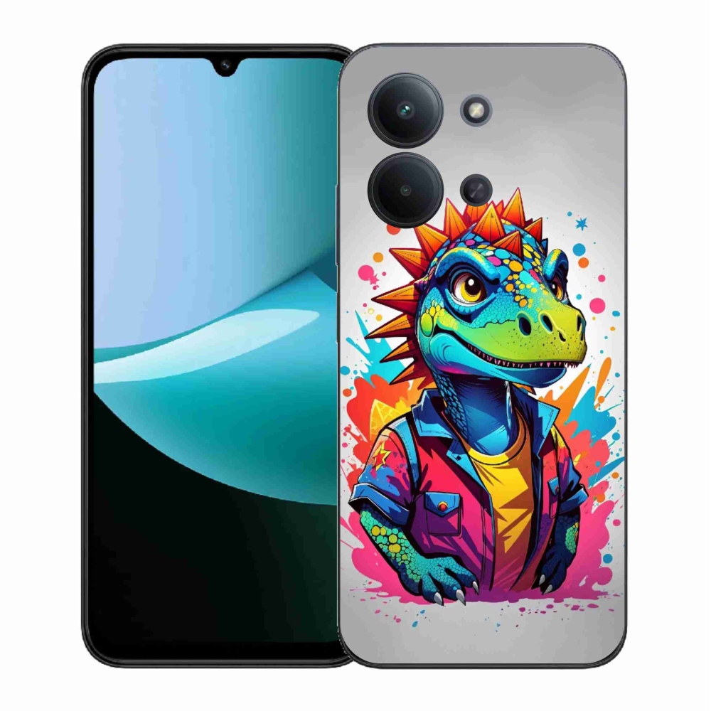 Gél borítás mmCase a Xiaomi Redmi 15C 4G (171mm)/Poco C85 4G (171mm) - színes dinoszauruszokhoz