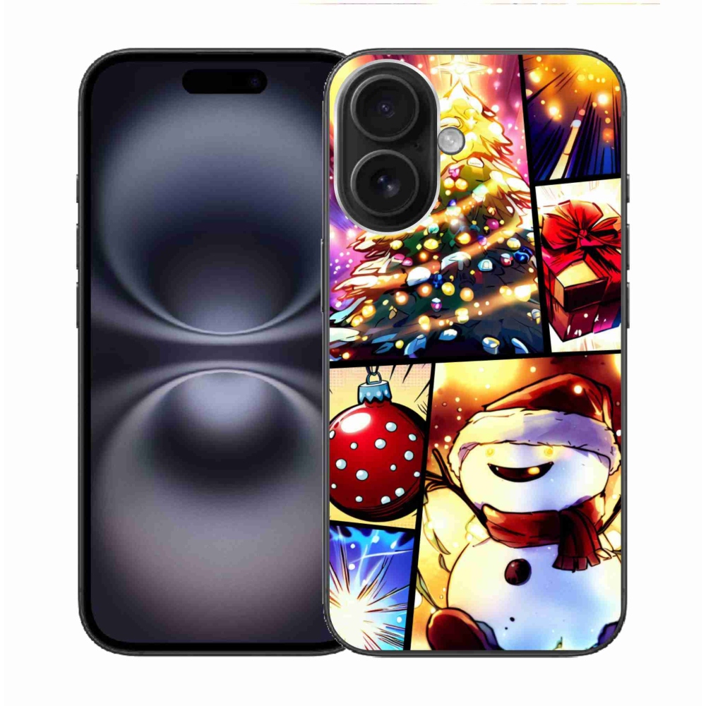 Gél borító mmCase iPhone 16 készülékhez - Karácsonyi motívumok 1