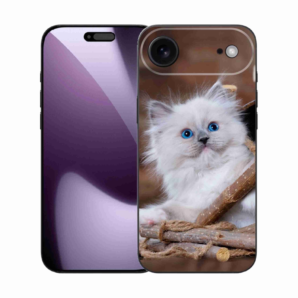 Gél borítás mmCase iPhone 17 Air készülékhez - fehér cica