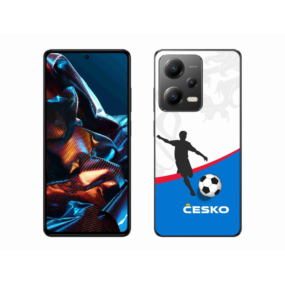 Gél borítás mmCase a Xiaomi Redmi Note 12 Pro 5G - futball Csehország 1