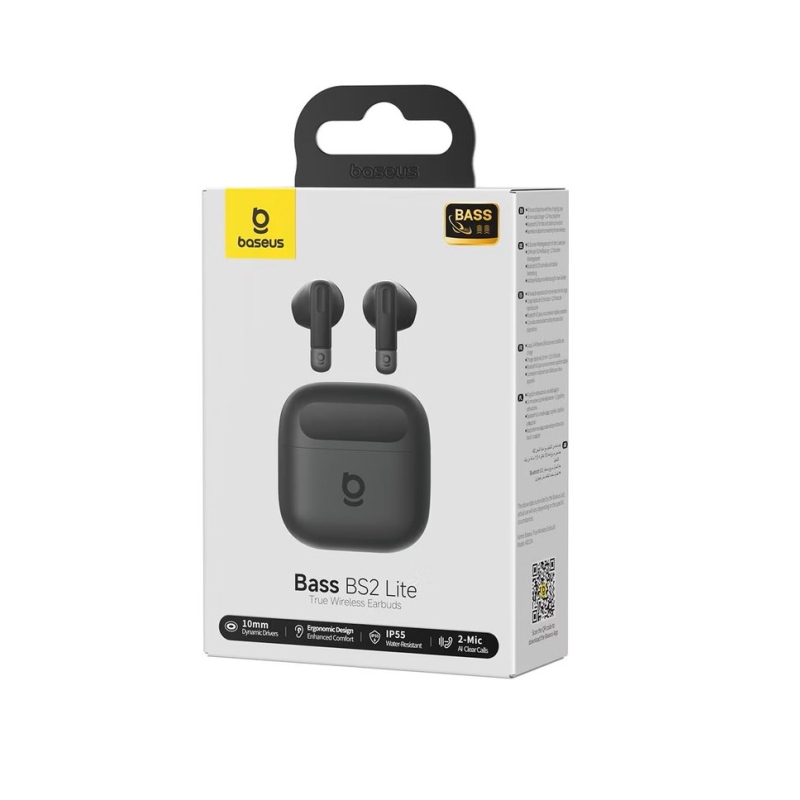 Baseus Bass BS2 Lite vezeték nélküli fejhallgató Cosmic Black