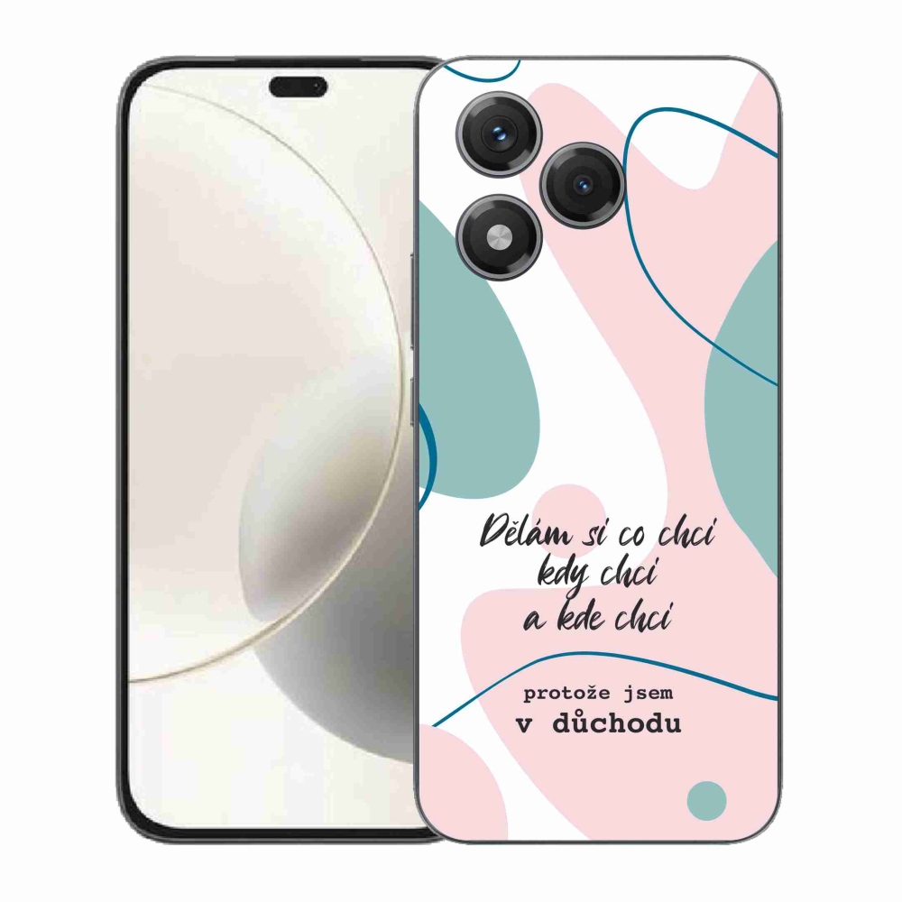 Gél borító mmCase a Honor 400 Lite-hoz - vicces szöveg 10 fehér háttér